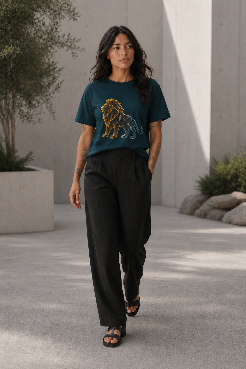 Origami Lion | Presence Instinct T-Shirt