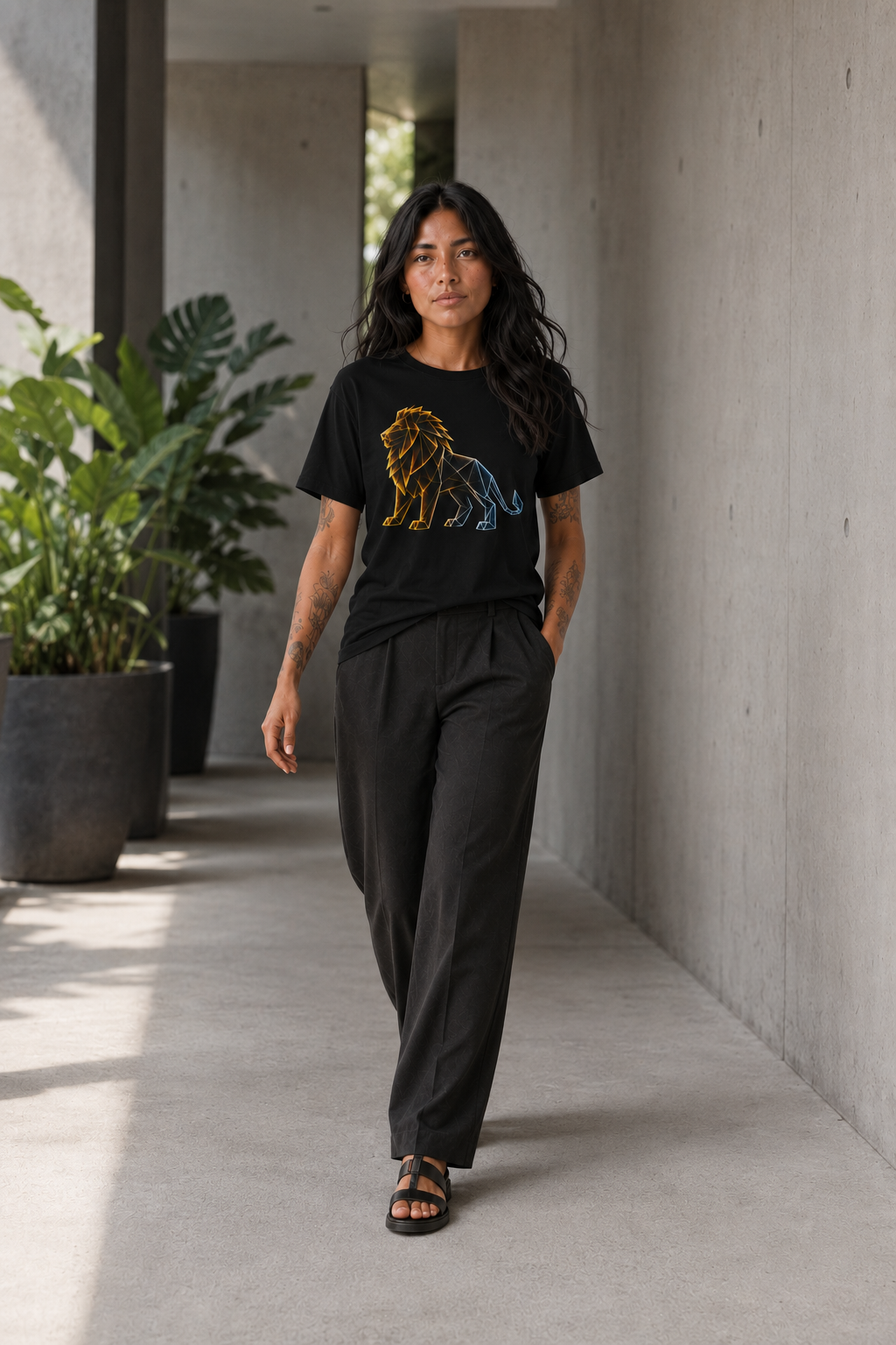 Origami Lion | Presence Instinct T-Shirt