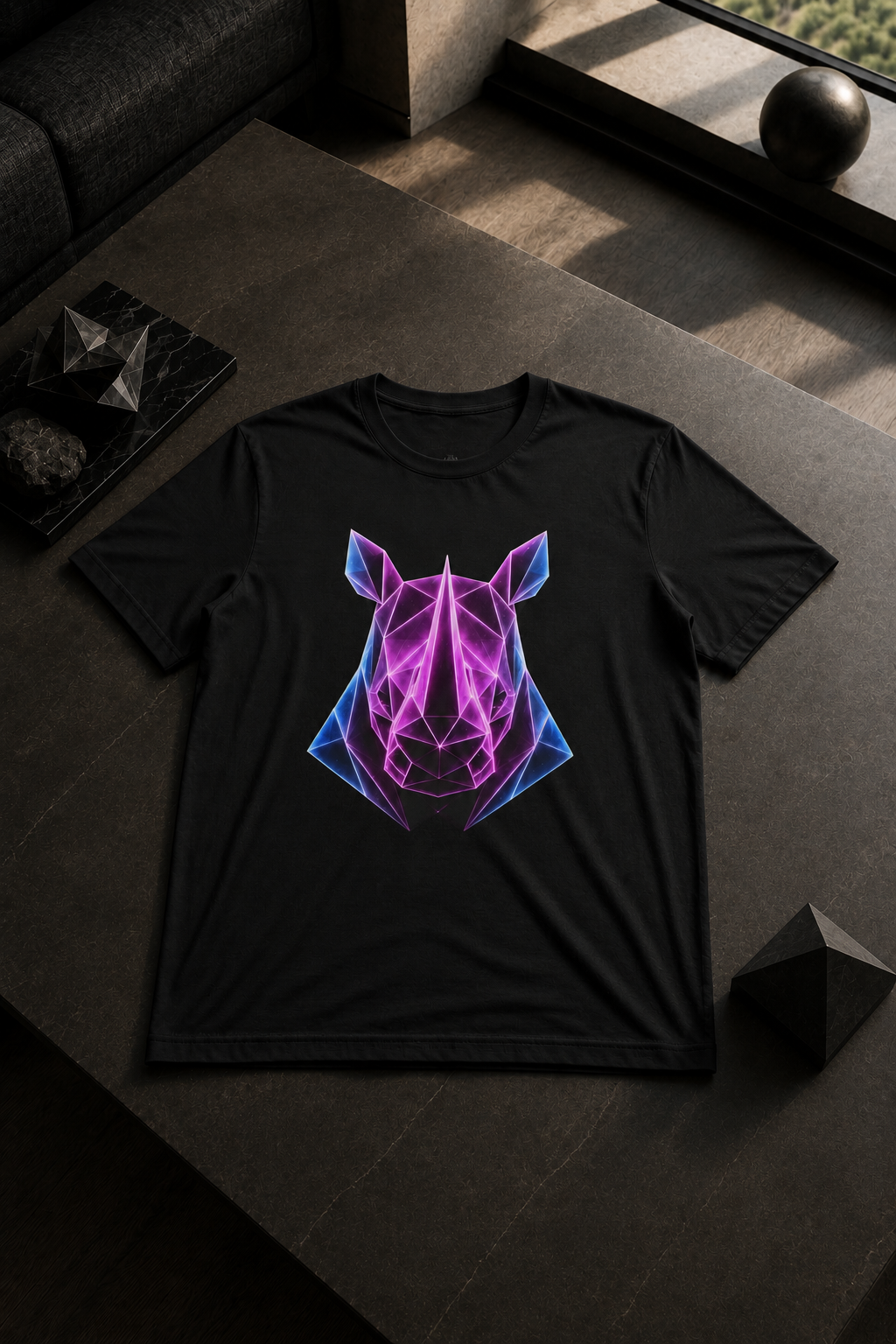 Origami Rhino T-Shirt | Resilience Instinct Tee