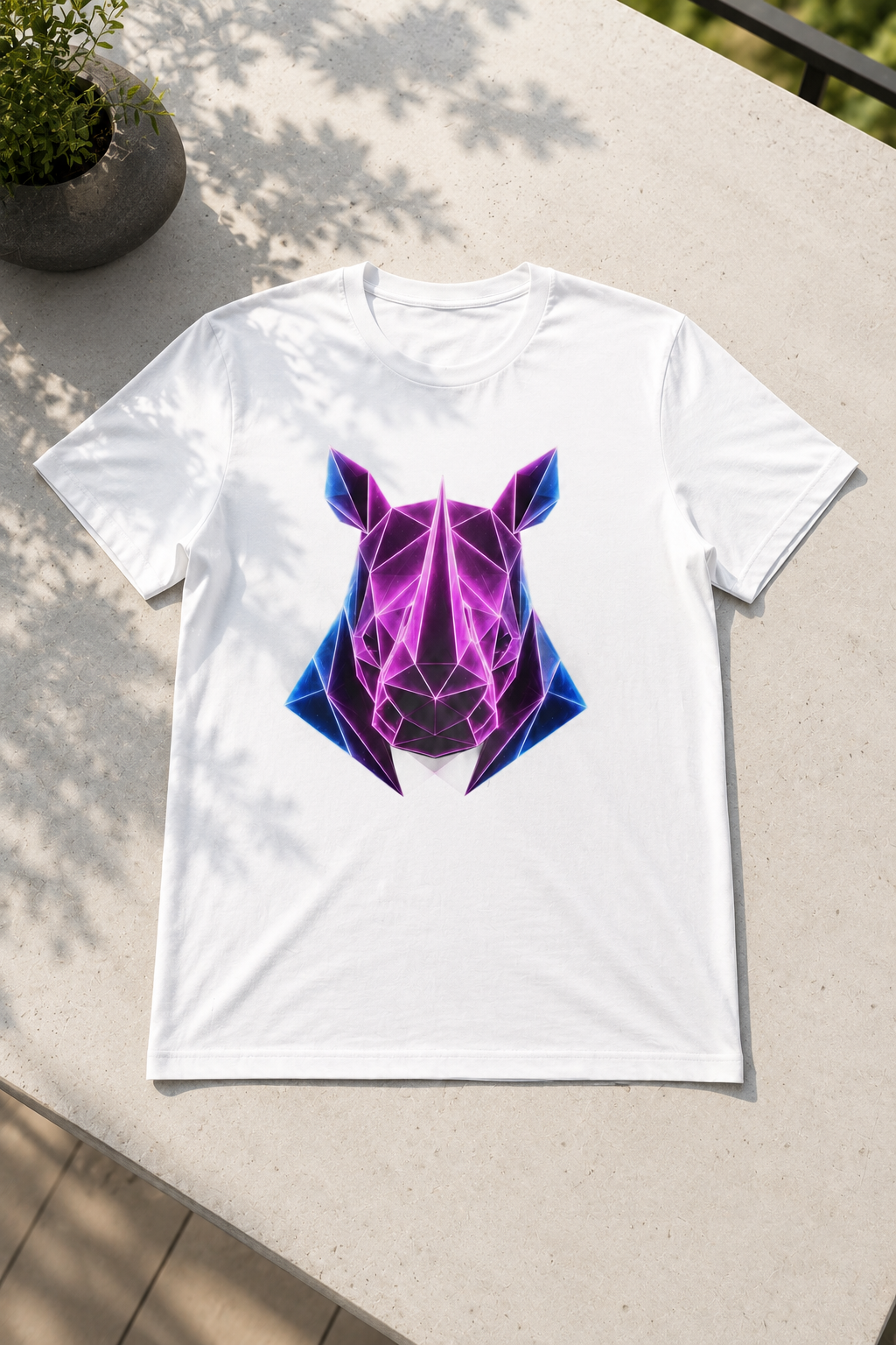 Origami Rhino T-Shirt | Resilience Instinct Tee
