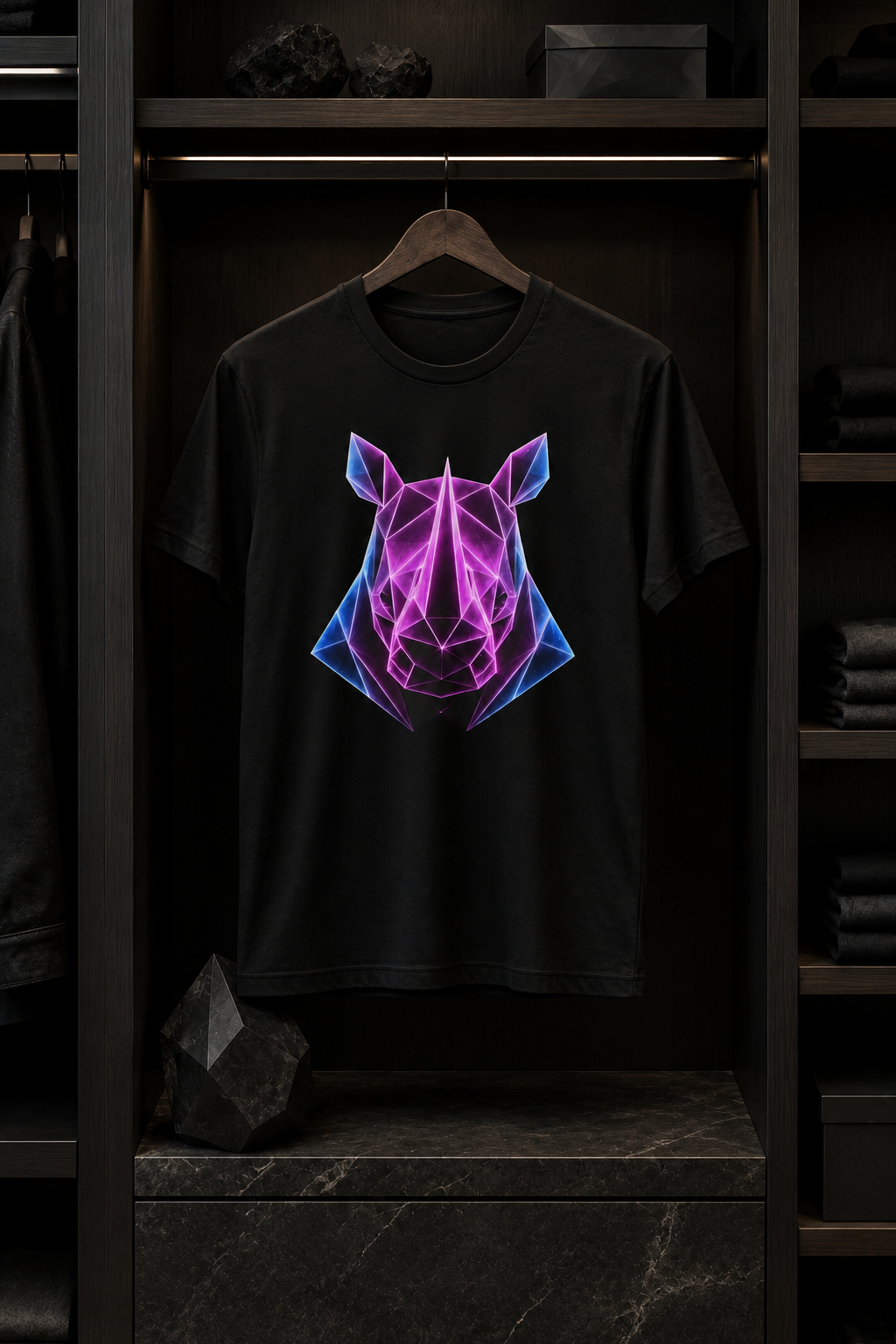 Origami Rhino T-Shirt | Resilience Instinct Tee