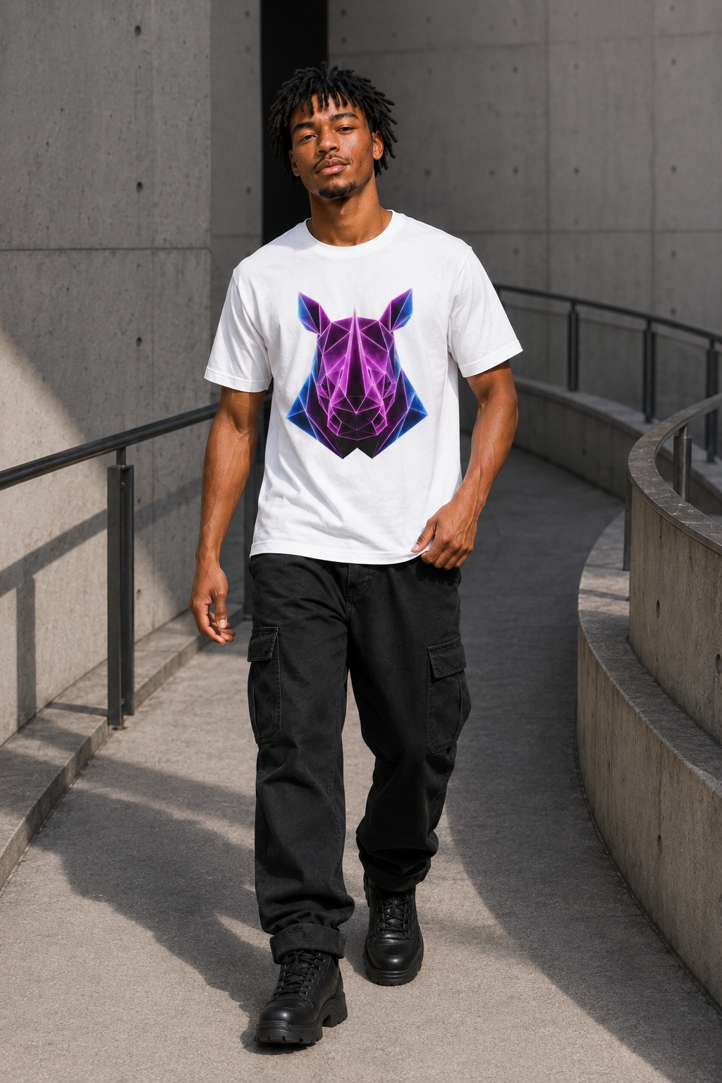 Origami Rhino T-Shirt | Resilience Instinct Tee