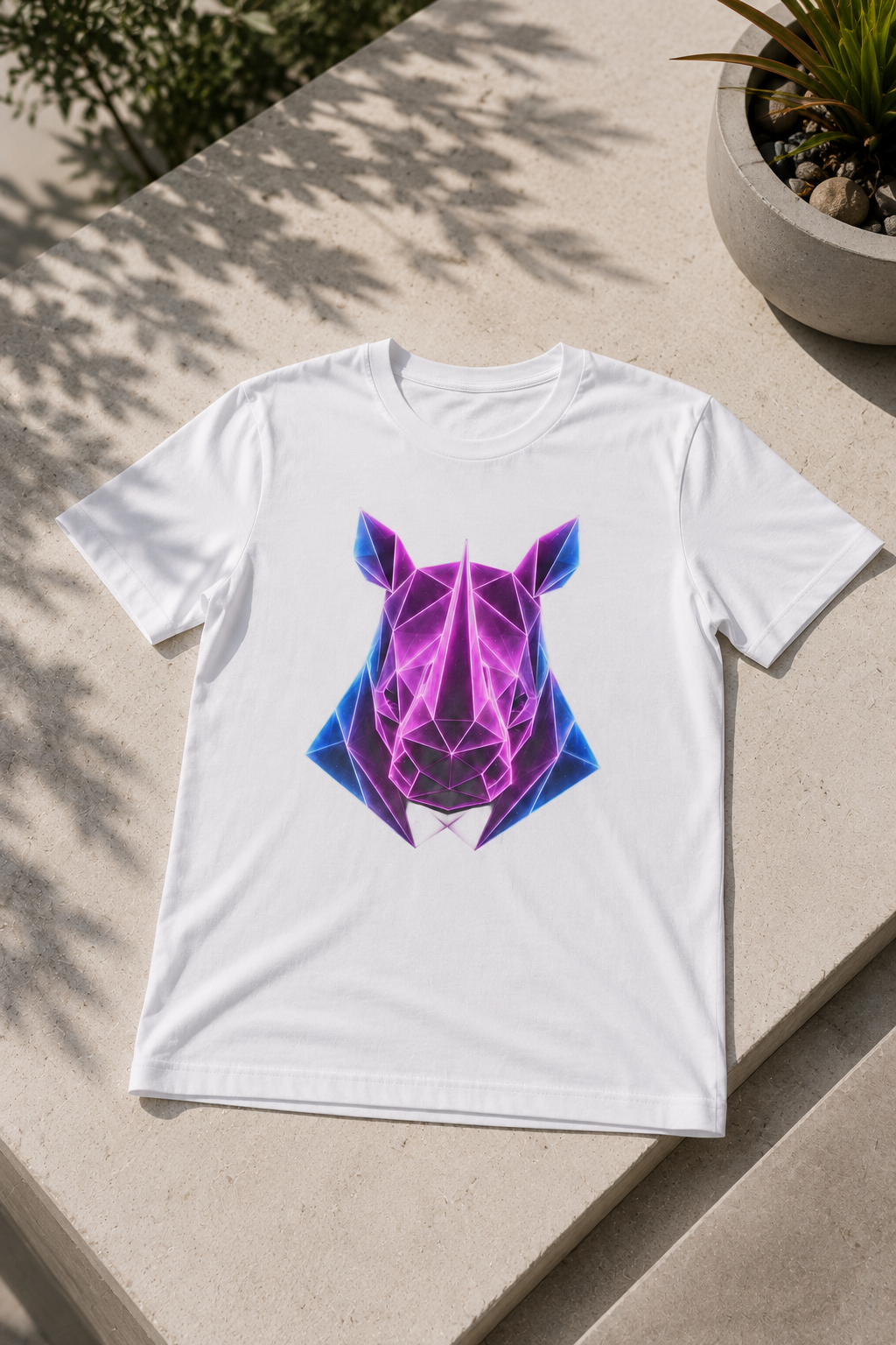 Origami Rhino T-Shirt | Resilience Instinct Tee
