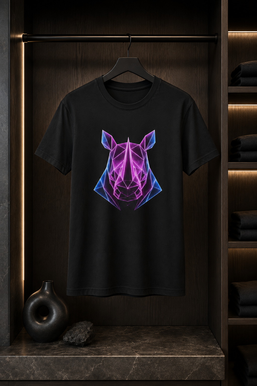 Origami Rhino T-Shirt | Resilience Instinct Tee