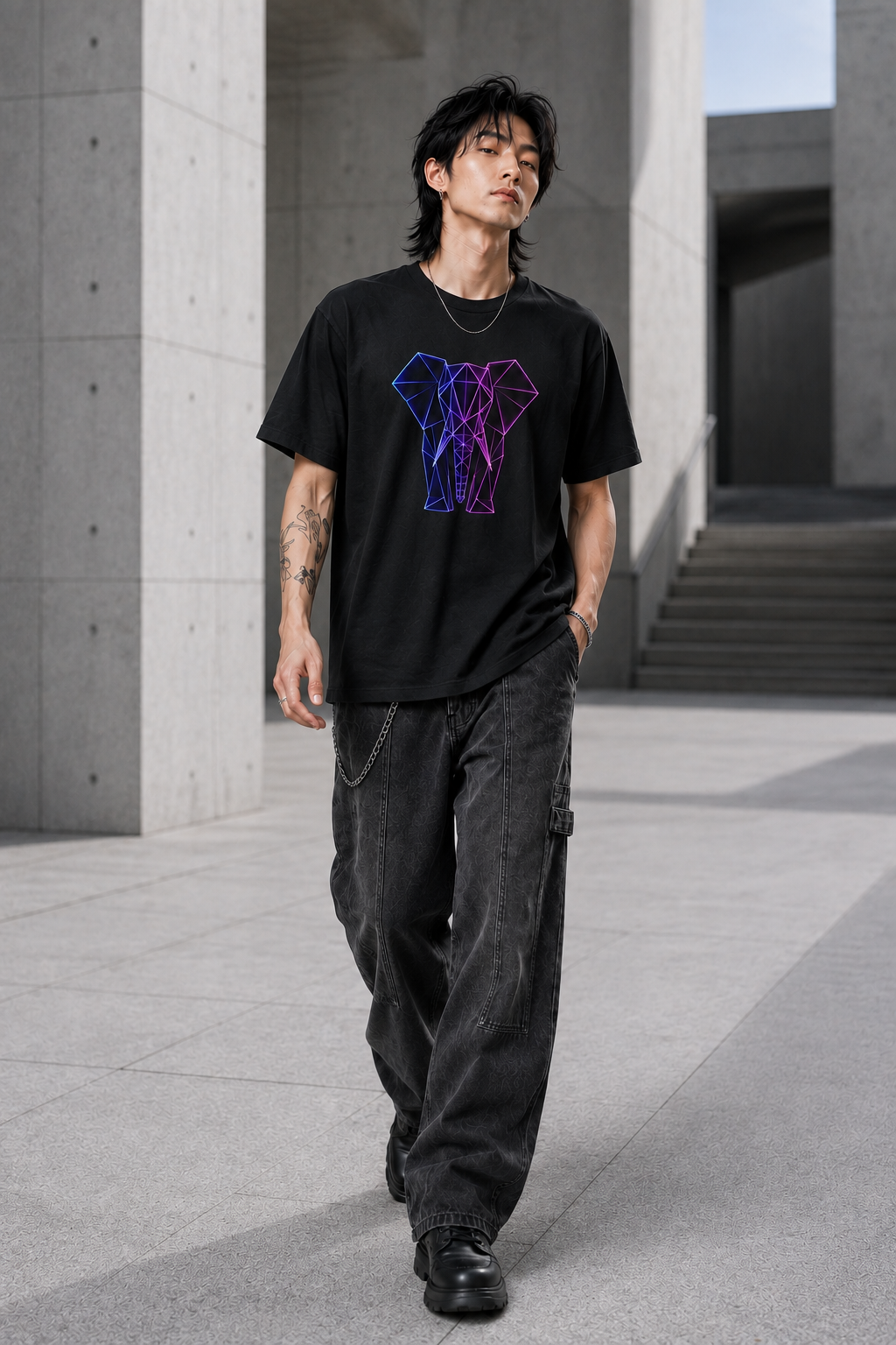 Origamy Elephant T-Shirt | Wisdom Instinct Tee