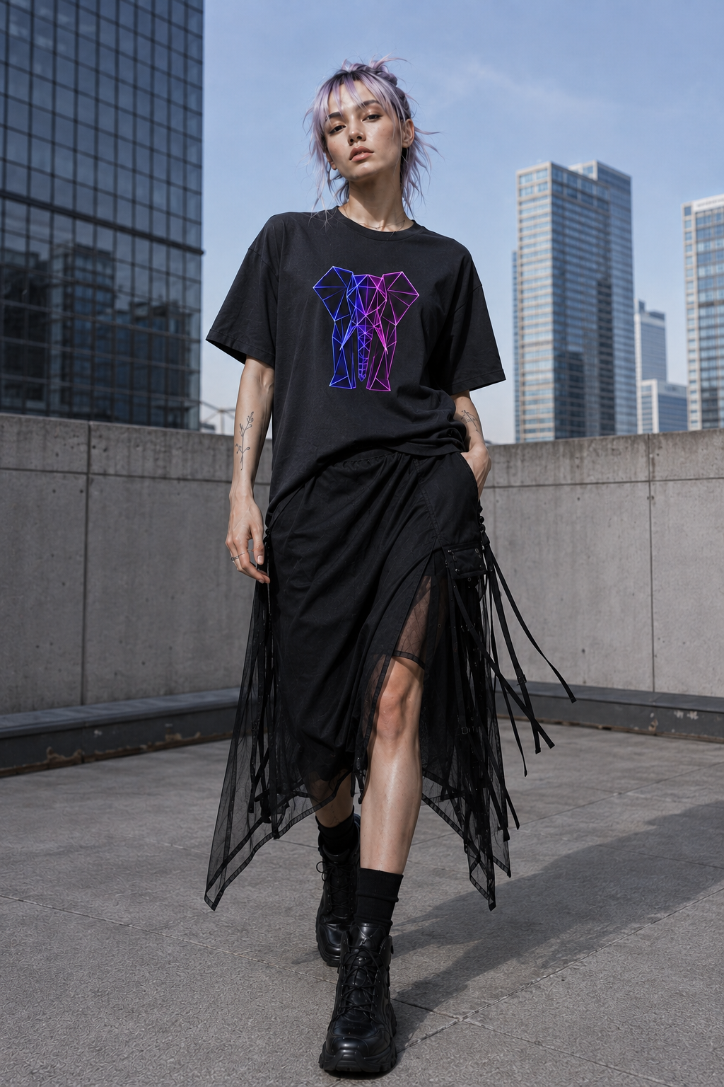 Origamy Elephant T-Shirt | Wisdom Instinct Tee
