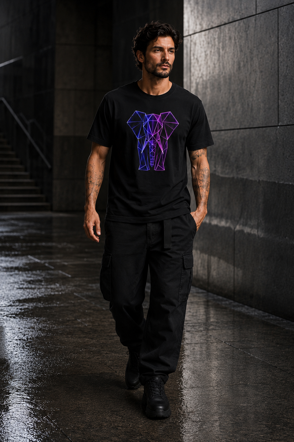 Origamy Elephant T-Shirt | Wisdom Instinct Tee