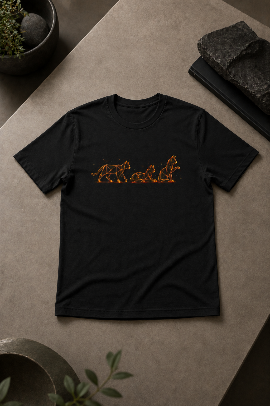 Origami Cats T-Shirt. Authenticity Instinct Tee