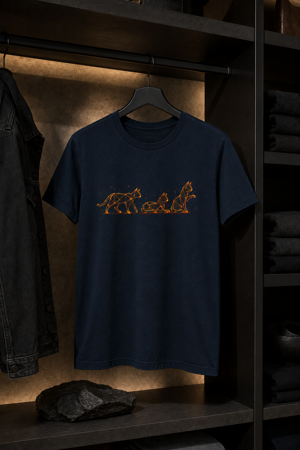 Origami Cats T-Shirt. Authenticity Instinct Tee