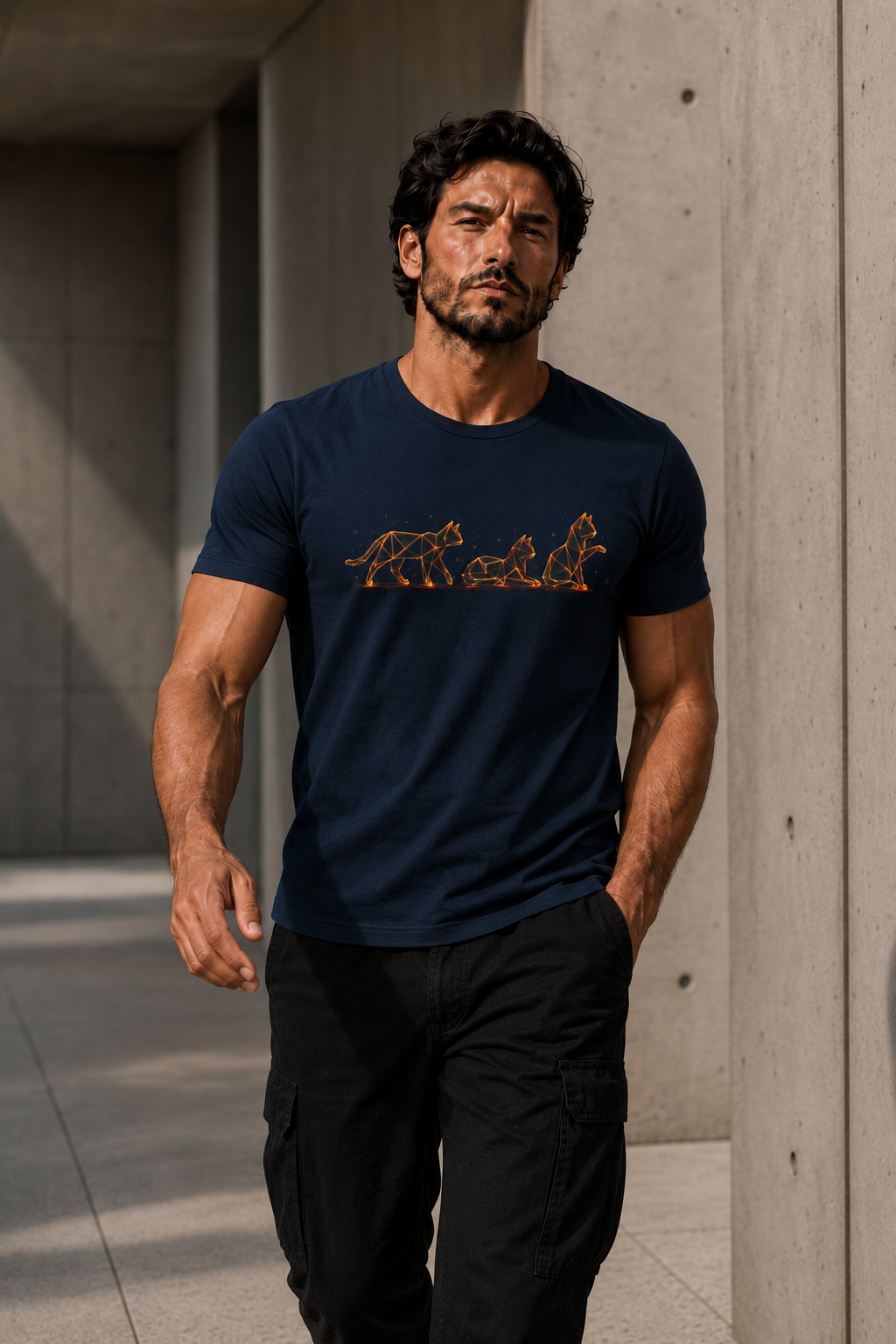 Origami Cats T-Shirt. Authenticity Instinct Tee
