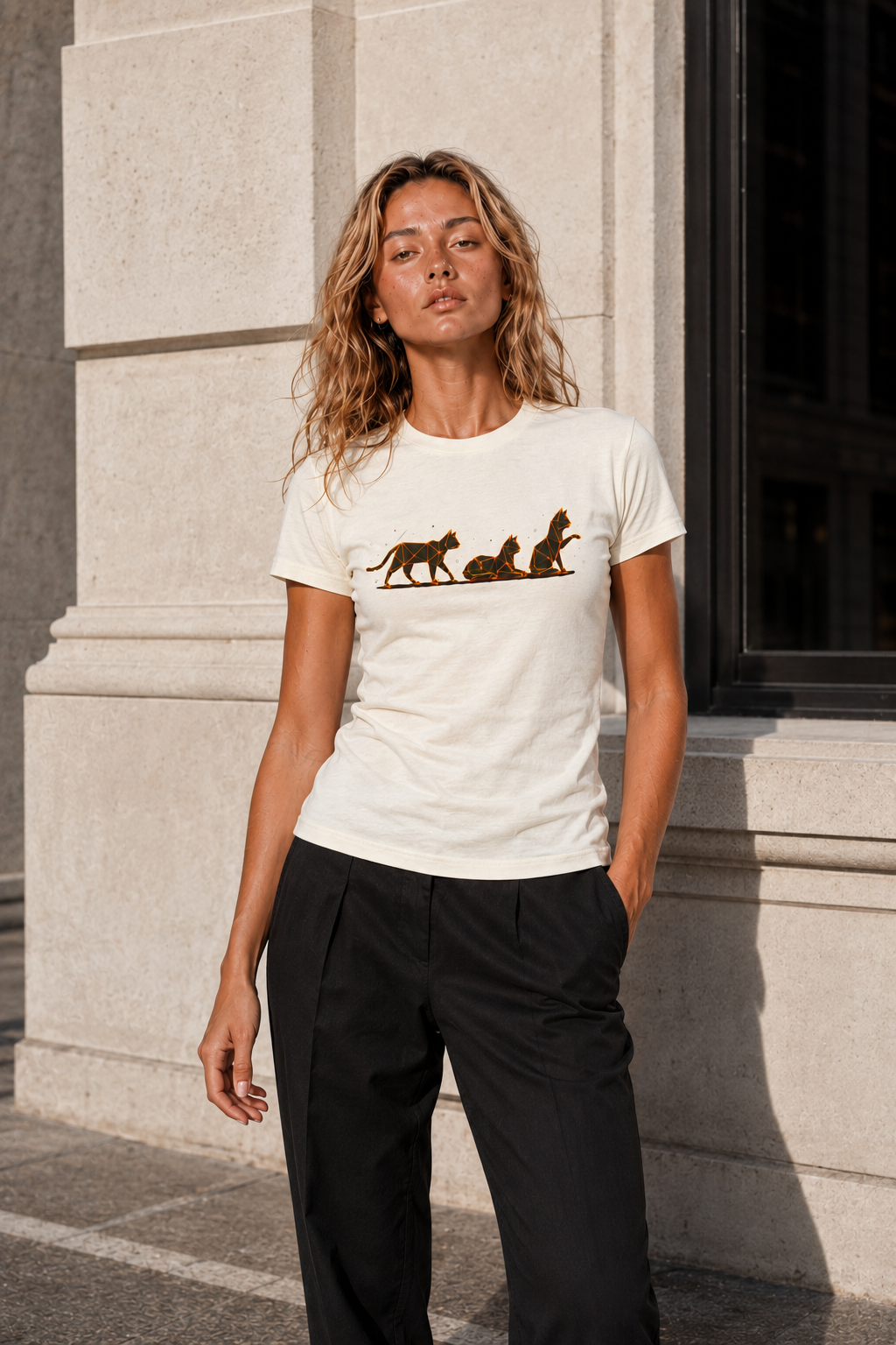 Origami Cats T-Shirt. Authenticity Instinct Tee