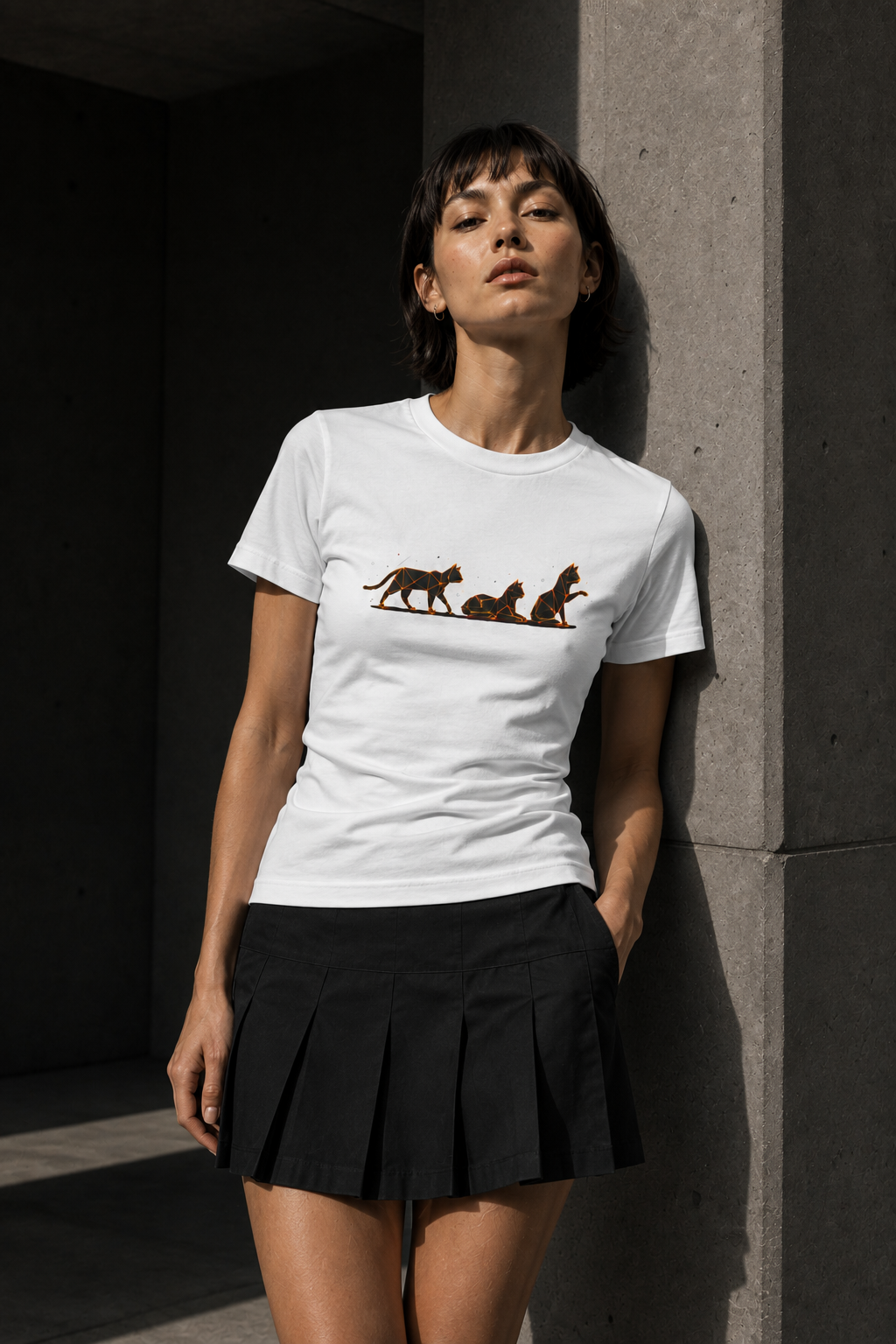 Origami Cats T-Shirt. Authenticity Instinct Tee