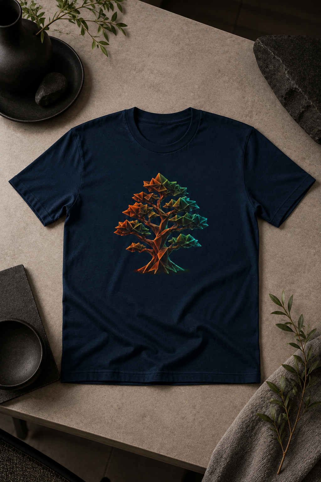 Origami Tree T-Shirt. Grounding Instinct Tee