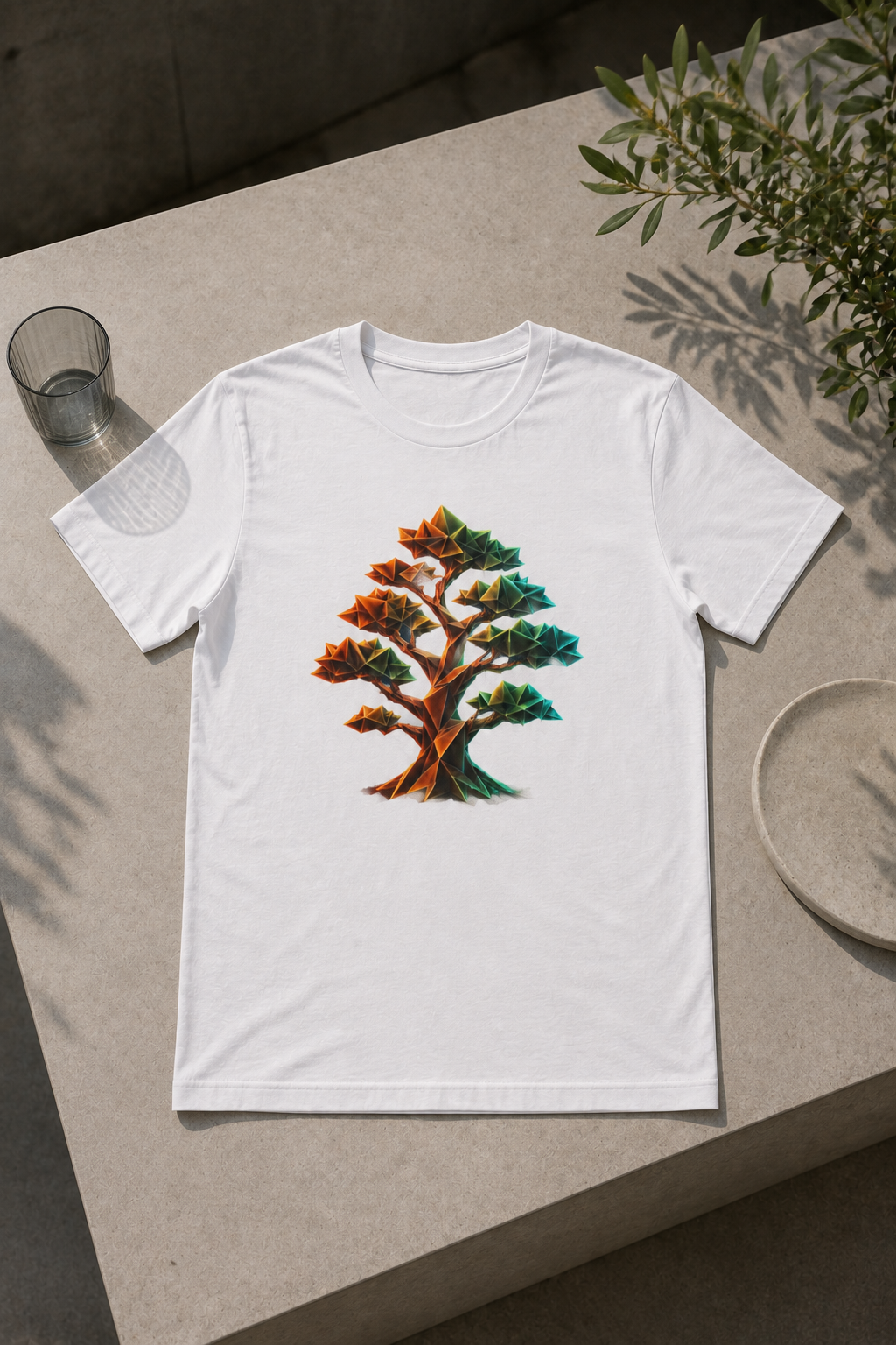 Origami Tree T-Shirt. Grounding Instinct Tee