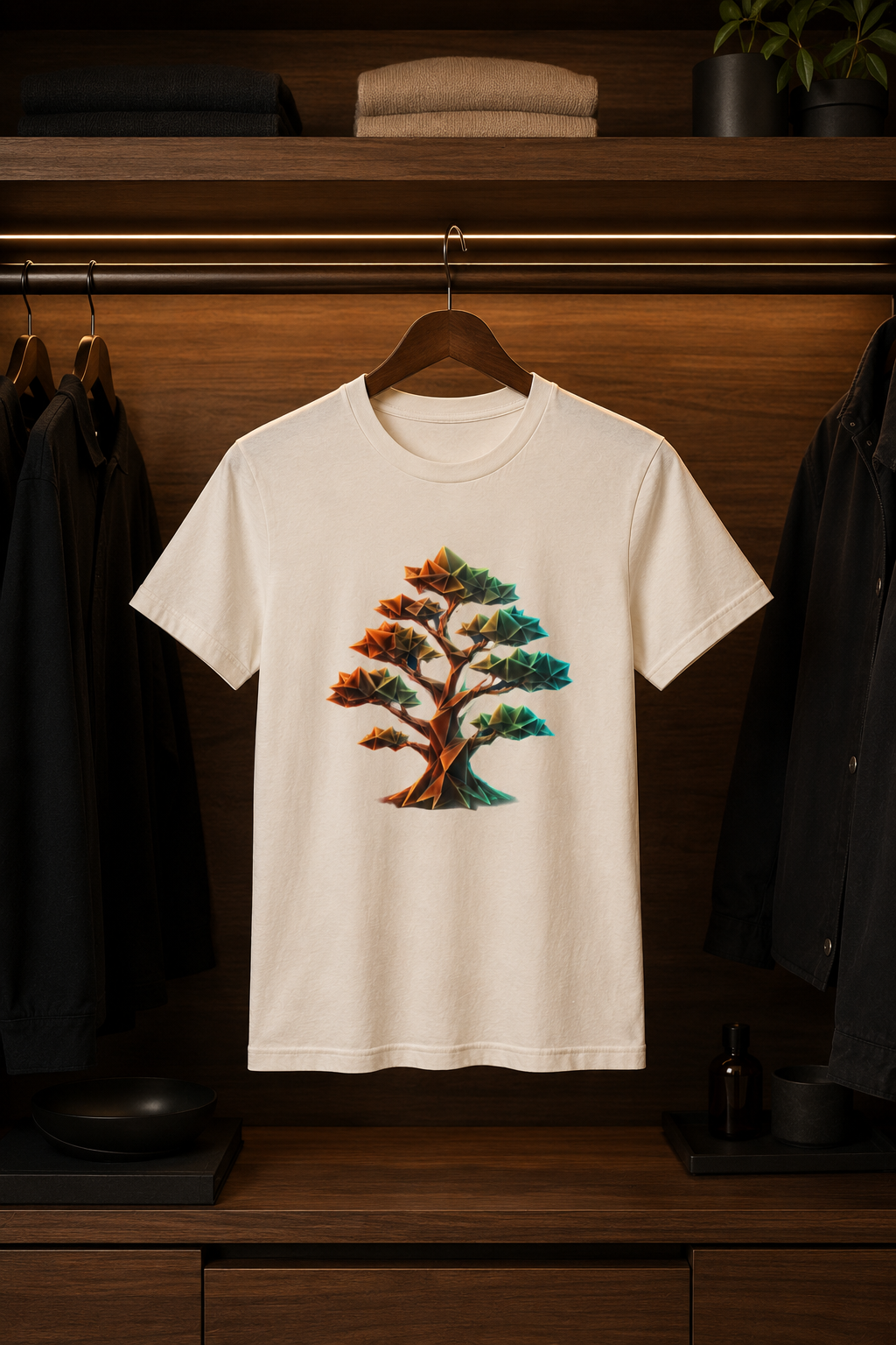 Origami Tree T-Shirt. Grounding Instinct Tee