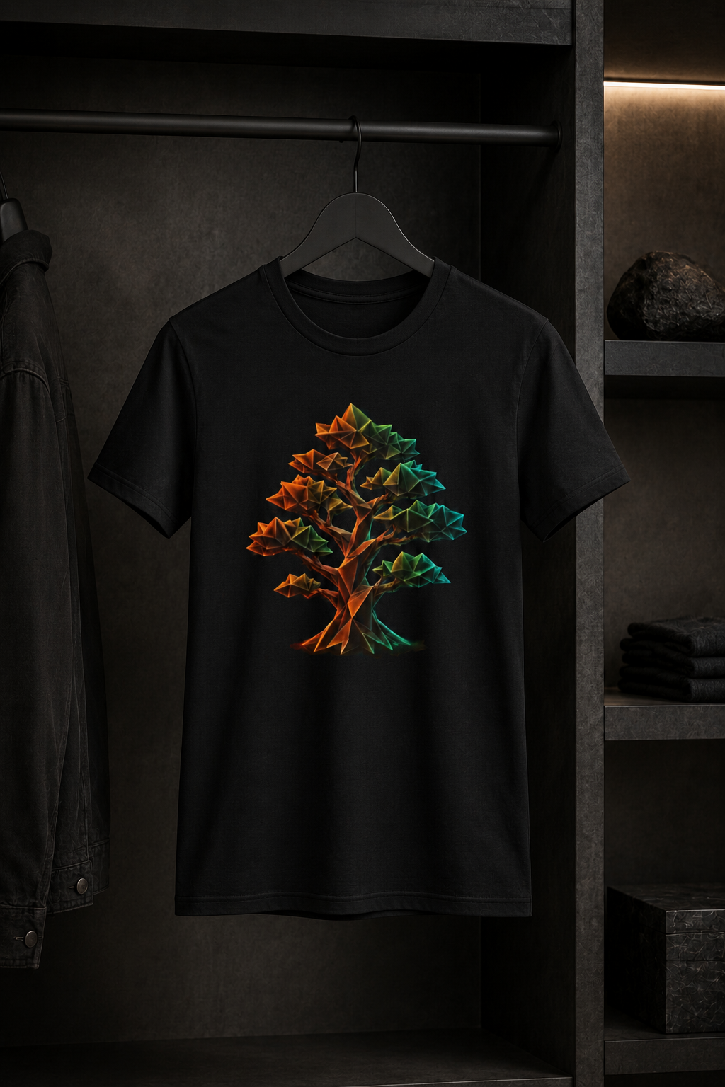 Origami Tree T-Shirt. Grounding Instinct Tee