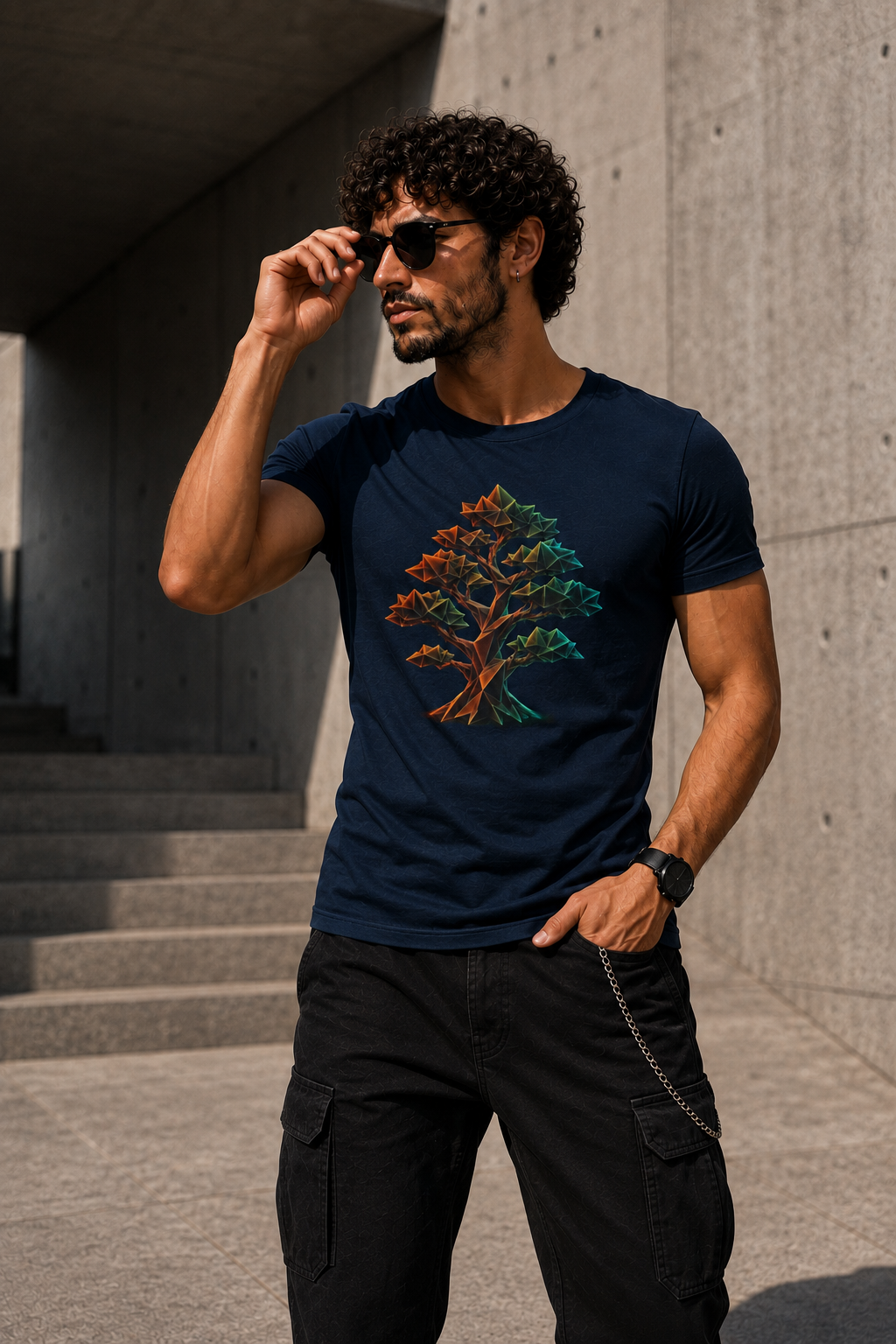 Origami Tree T-Shirt. Grounding Instinct Tee