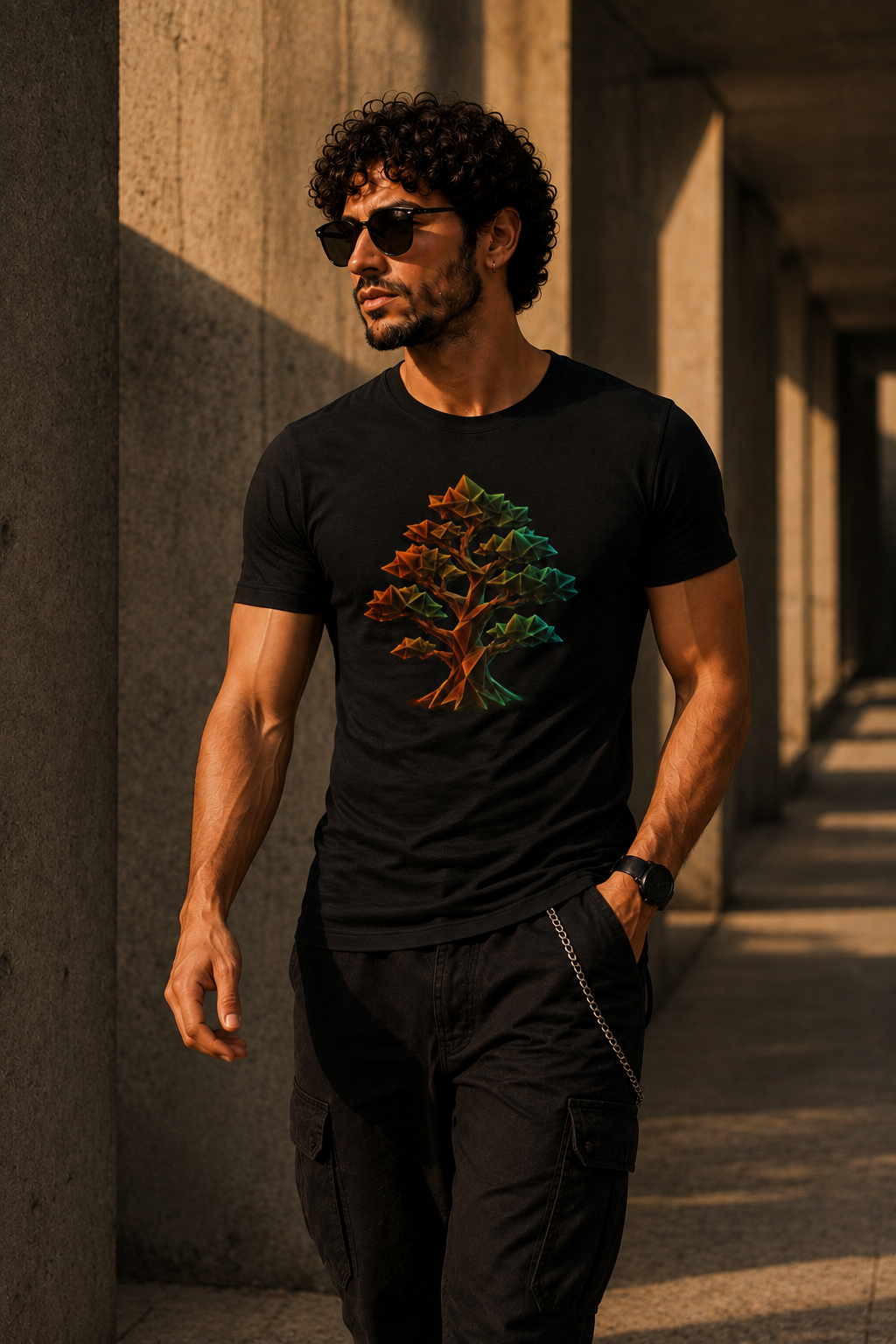 Origami Tree T-Shirt. Grounding Instinct Tee