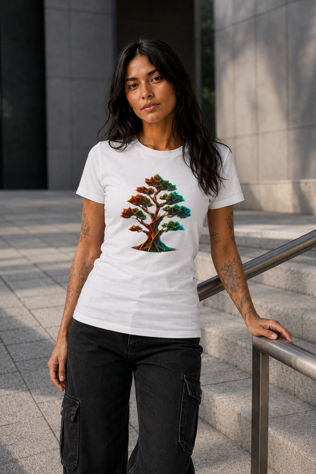 Origami Tree T-Shirt. Grounding Instinct Tee