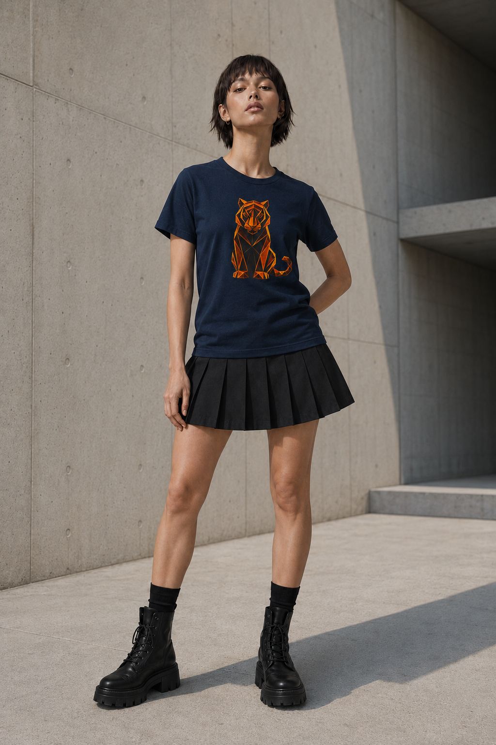 Origami Tiger T-Shirt. Inner Power Instinct Tee