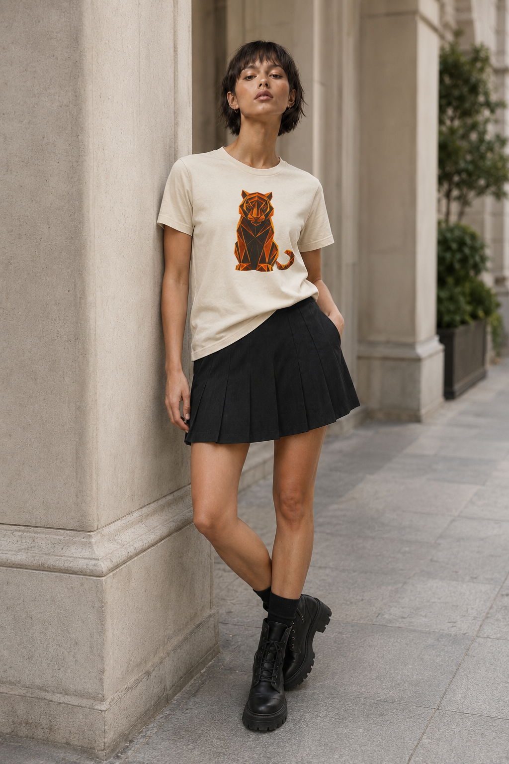 Origami Tiger T-Shirt. Inner Power Instinct Tee