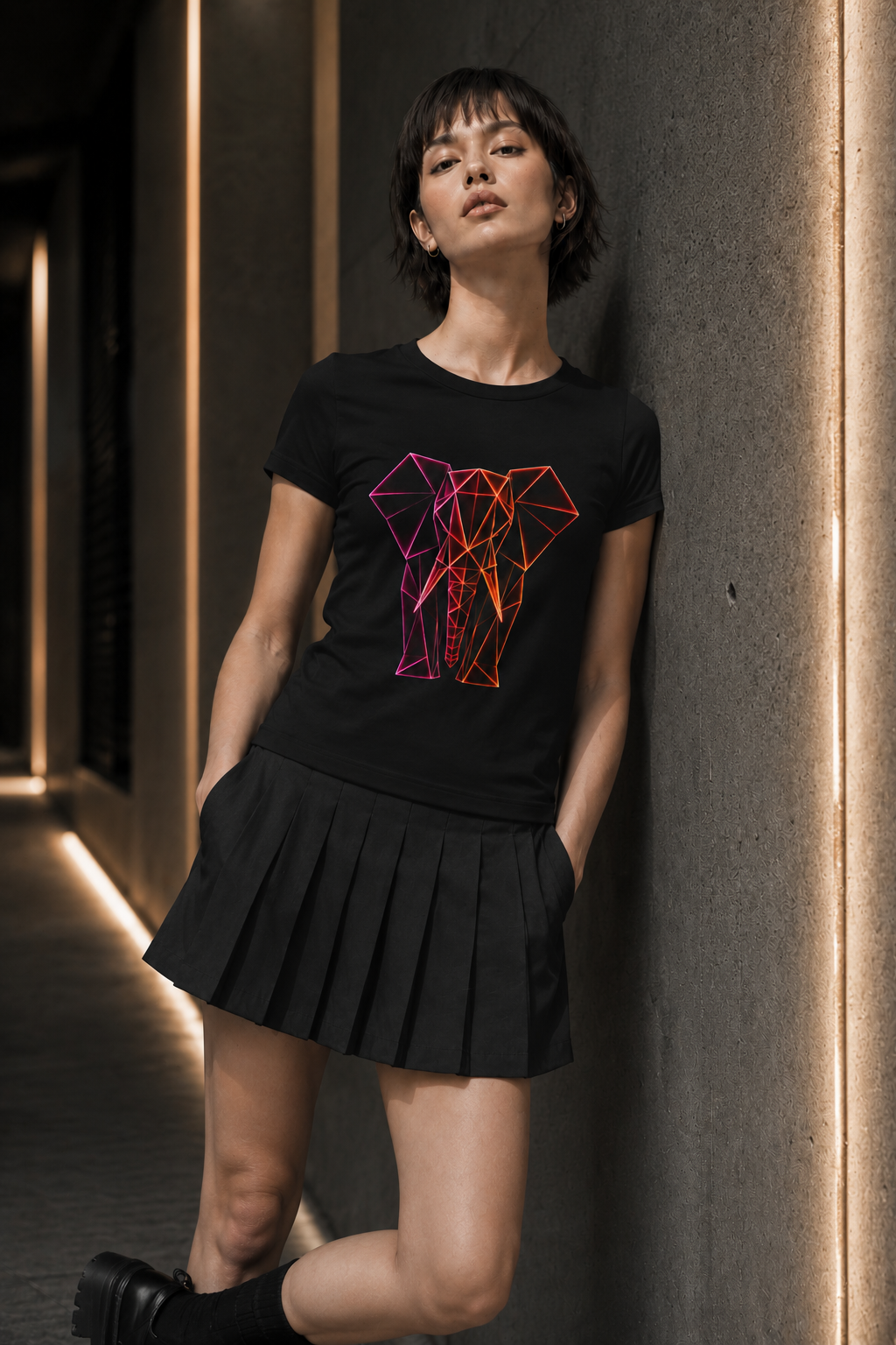 Origami Elephant T-Shirt. Wisdom Instinct Tee