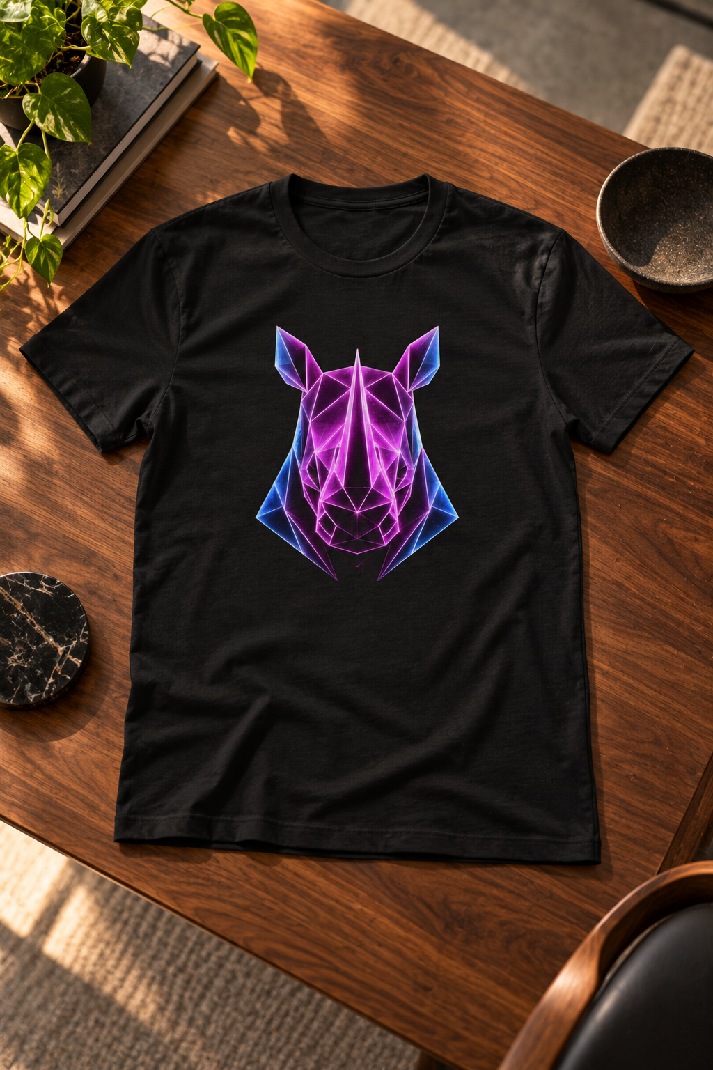Origami Rhino T-Shirt | Resilience Instinct Tee