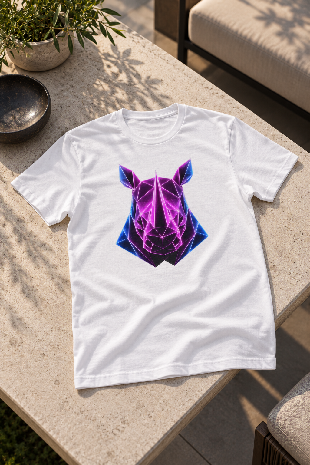 Origami Rhino T-Shirt | Resilience Instinct Tee