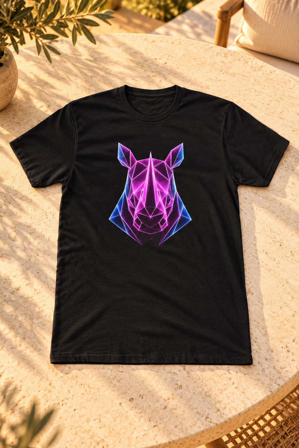 Origami Rhino T-Shirt | Resilience Instinct Tee