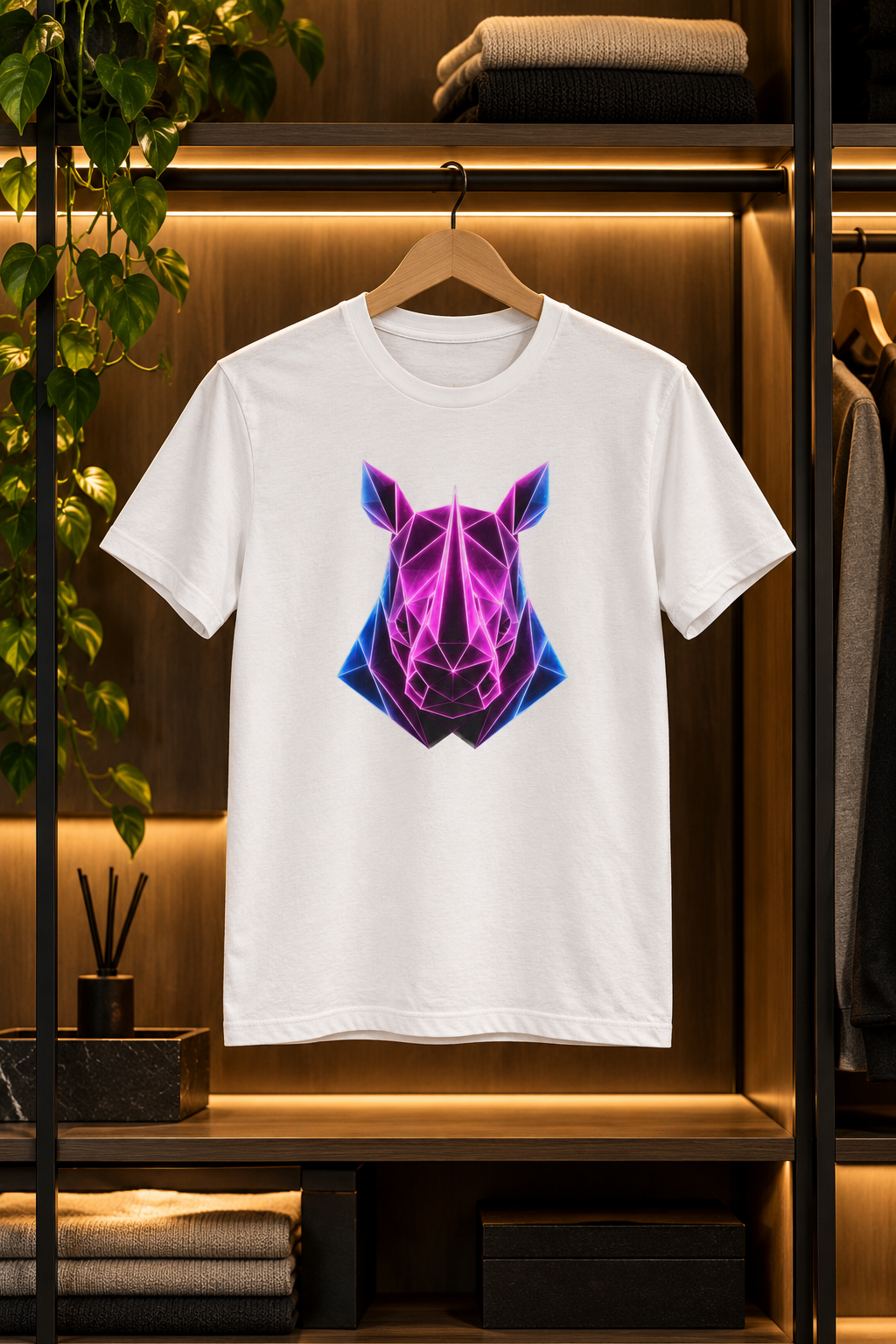 Origami Rhino T-Shirt | Resilience Instinct Tee