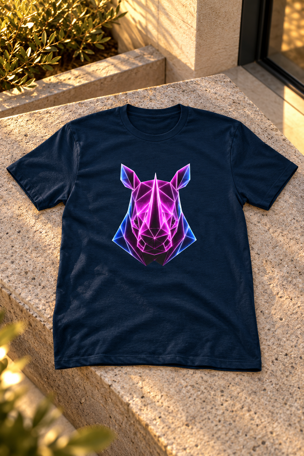 Origami Rhino T-Shirt | Resilience Instinct Tee
