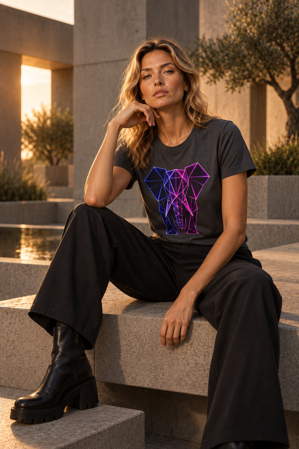 Origamy Elephant T-Shirt | Wisdom Instinct Tee