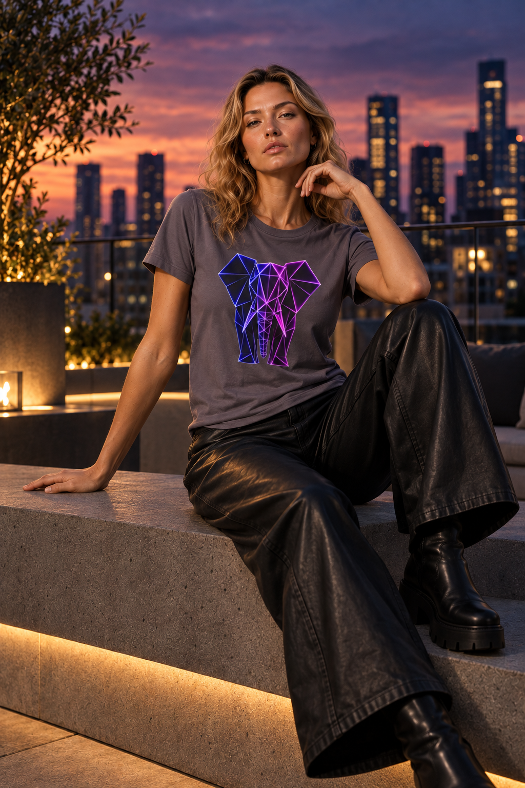 Origamy Elephant T-Shirt | Wisdom Instinct Tee