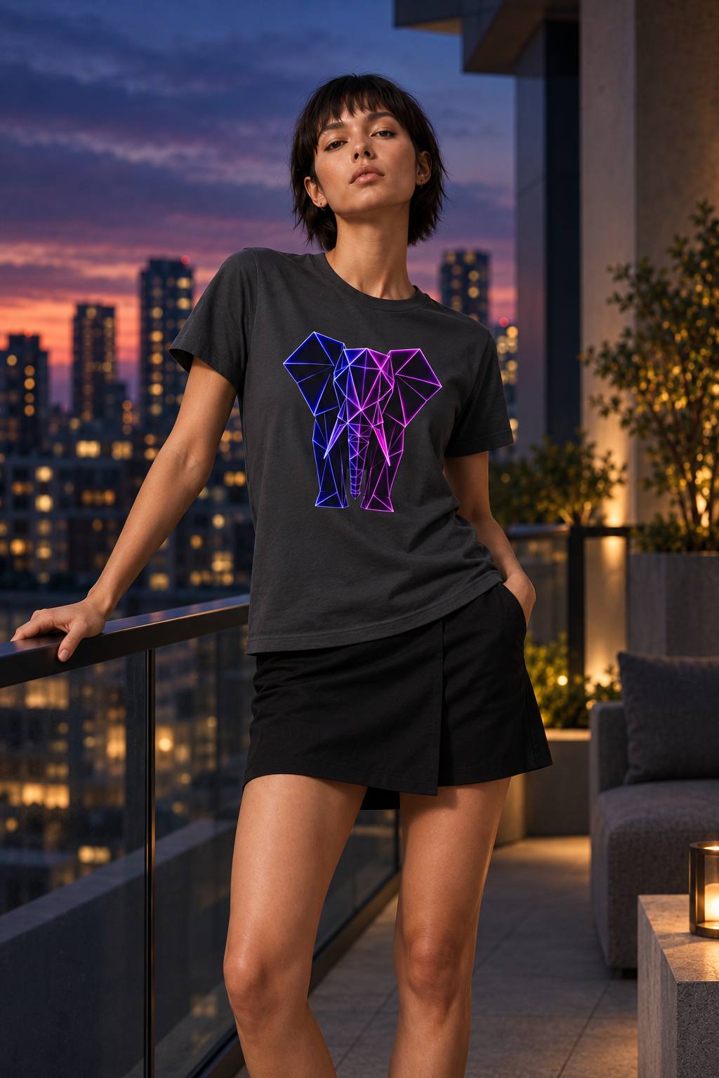 Origamy Elephant T-Shirt | Wisdom Instinct Tee