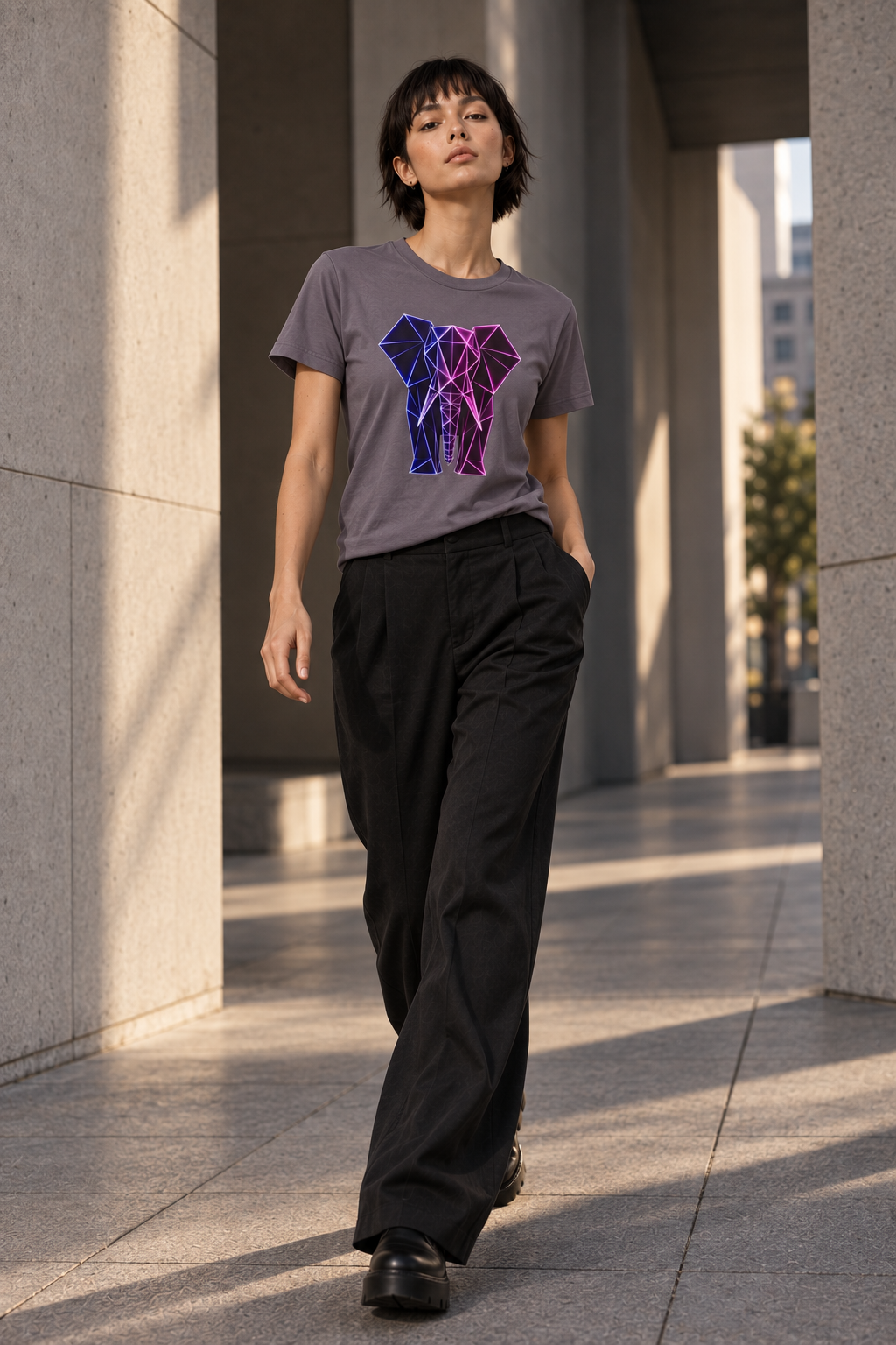 Origamy Elephant T-Shirt | Wisdom Instinct Tee