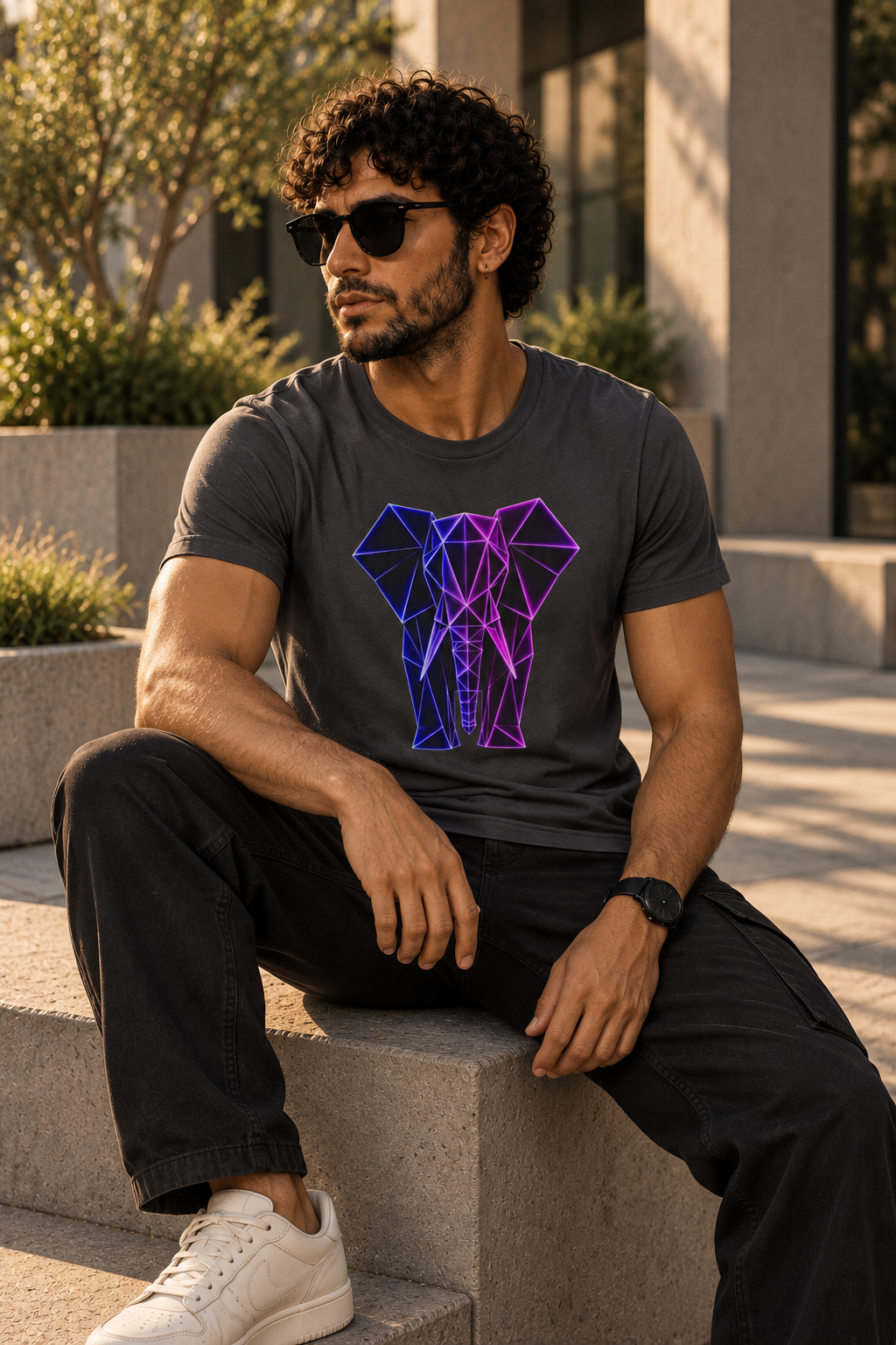 Origamy Elephant T-Shirt | Wisdom Instinct Tee