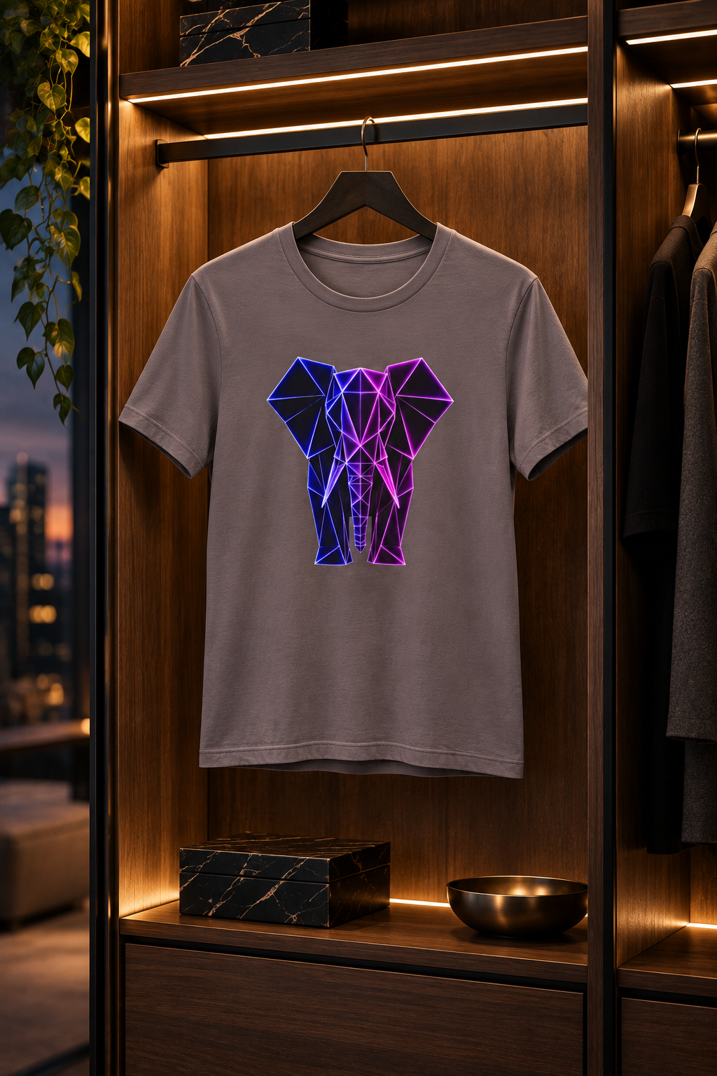 Origamy Elephant T-Shirt | Wisdom Instinct Tee