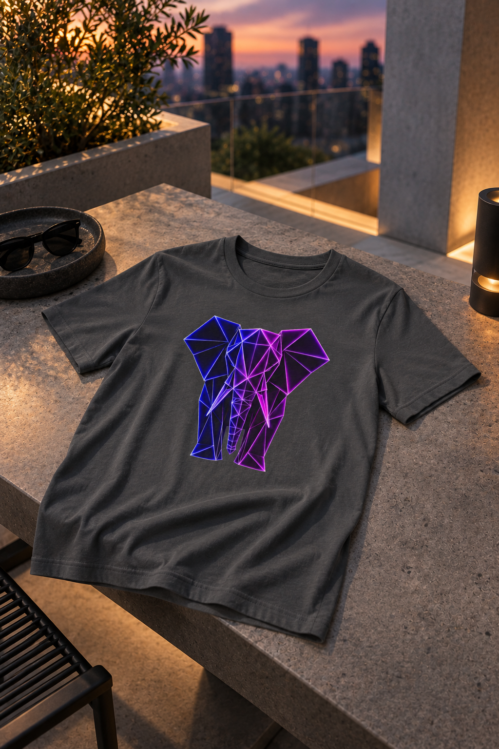 Origamy Elephant T-Shirt | Wisdom Instinct Tee