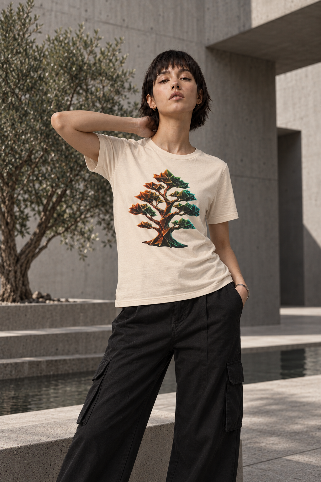 Origami Tree T-Shirt.  Grounding Instinct Tee