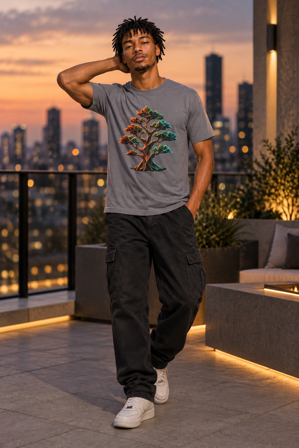 Origami Tree T-Shirt.  Grounding Instinct Tee