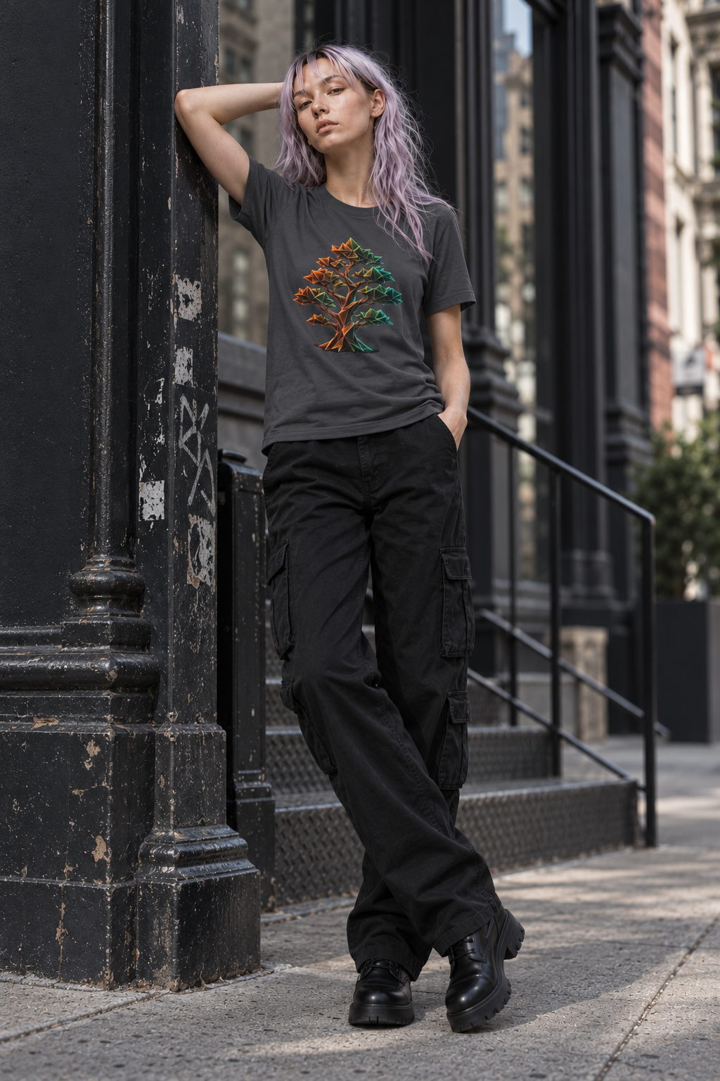 Origami Tree T-Shirt.  Grounding Instinct Tee
