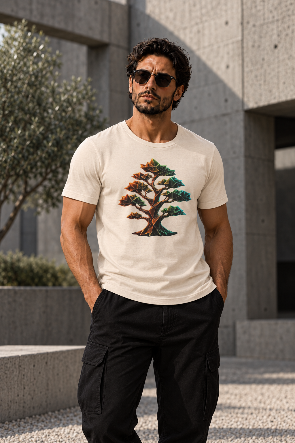 Origami Tree T-Shirt.  Grounding Instinct Tee