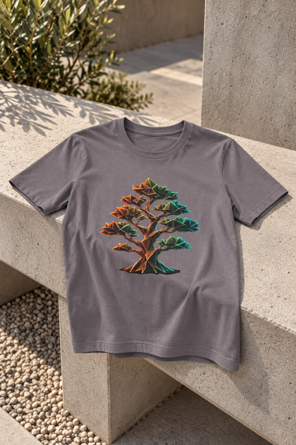 Origami Tree T-Shirt.  Grounding Instinct Tee