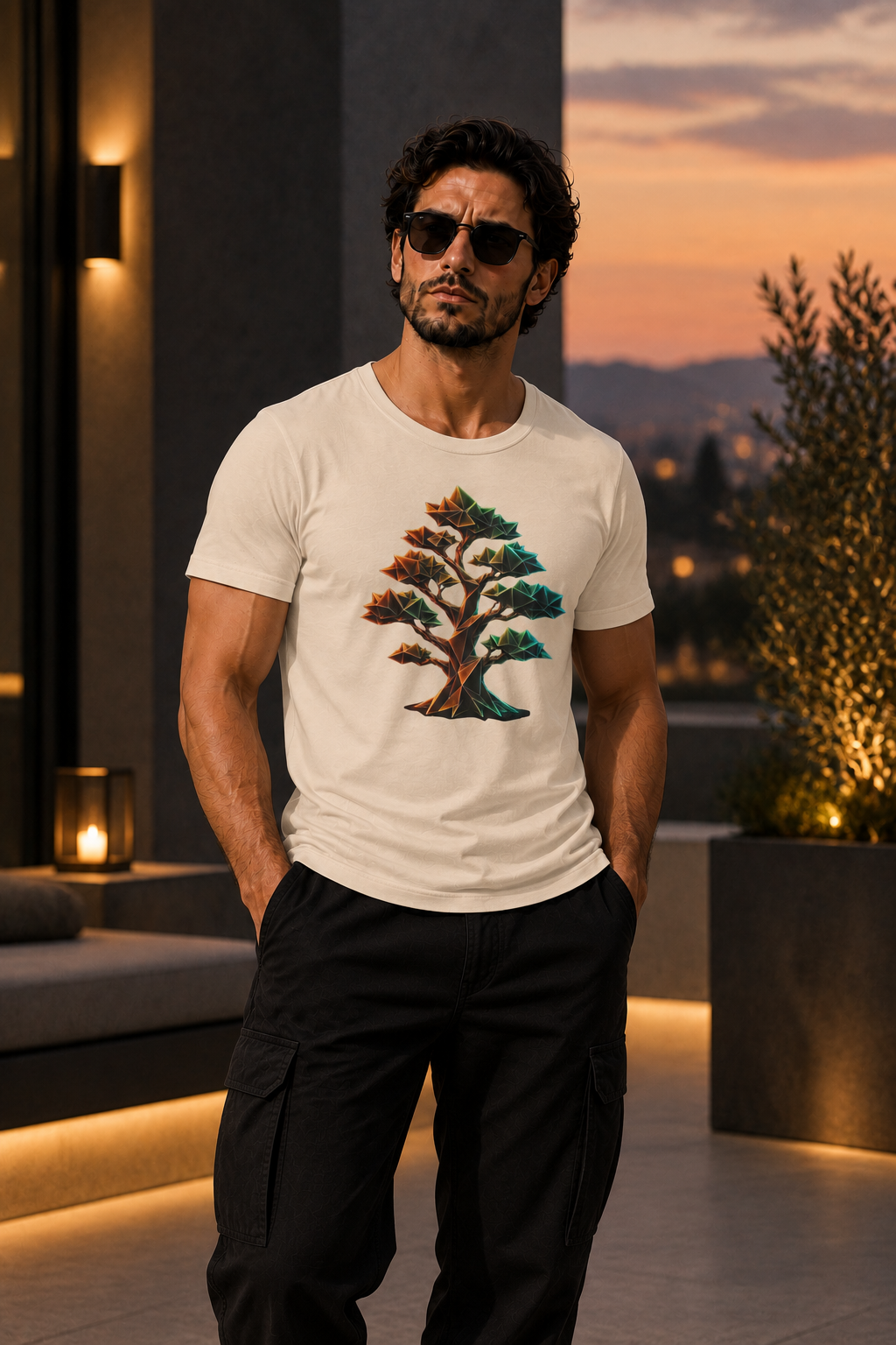 Origami Tree T-Shirt.  Grounding Instinct Tee