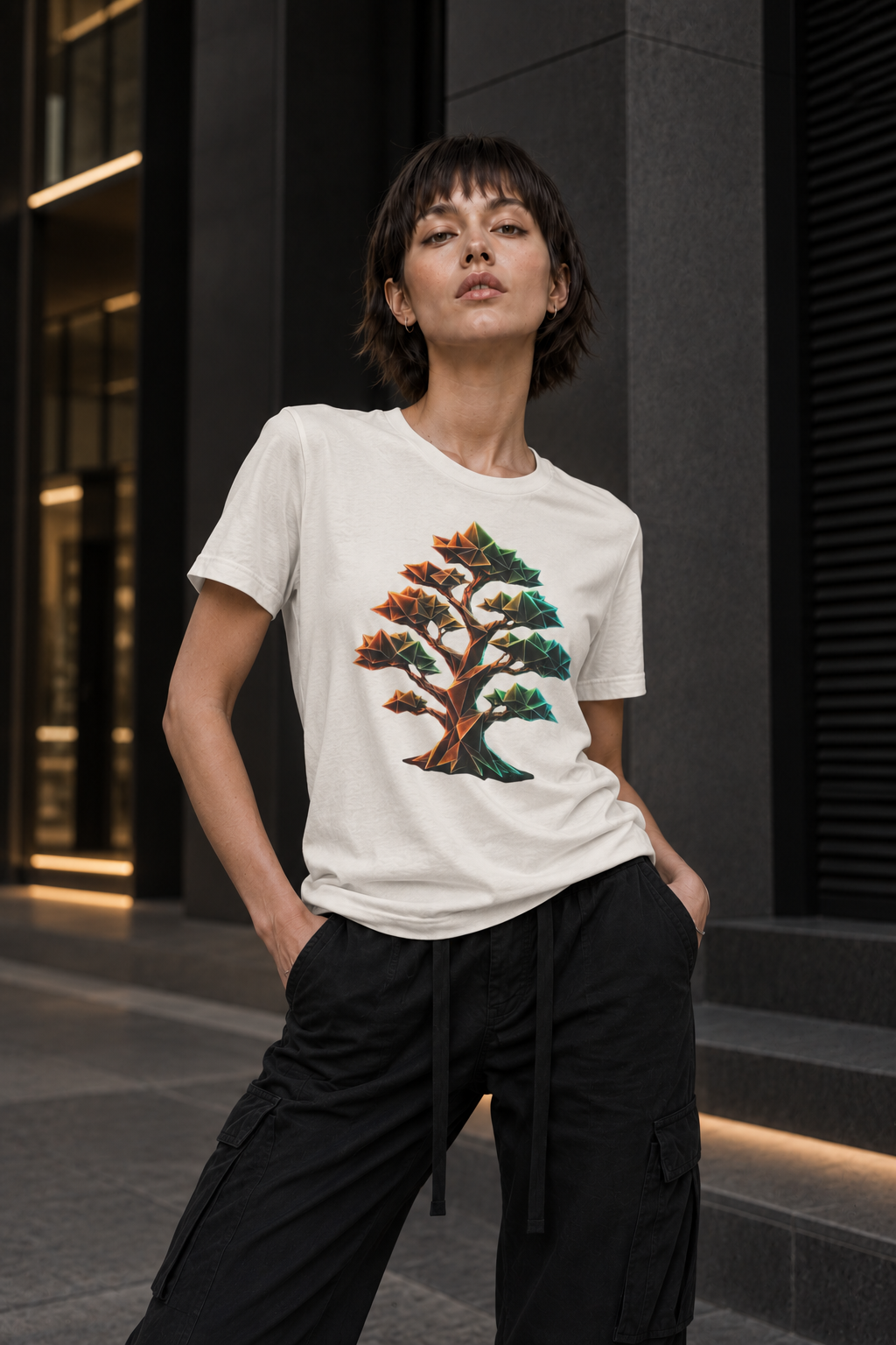 Origami Tree T-Shirt.  Grounding Instinct Tee