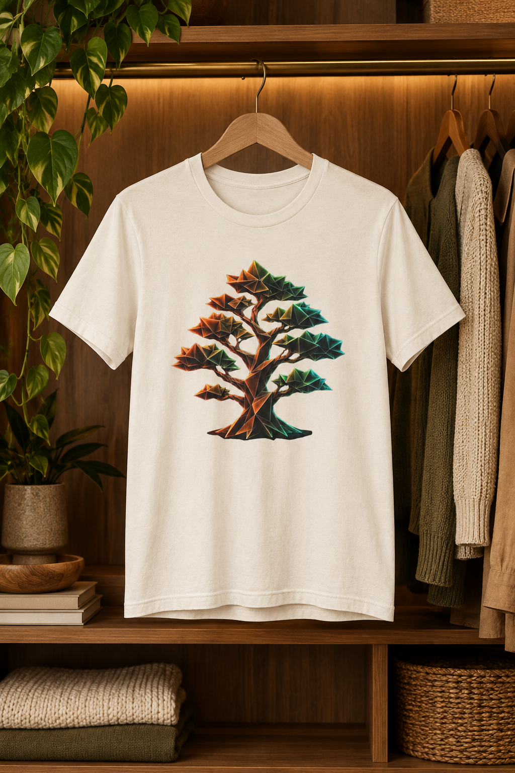 Origami Tree T-Shirt.  Grounding Instinct Tee