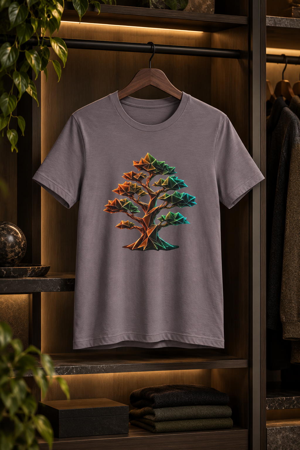 Origami Tree T-Shirt.  Grounding Instinct Tee