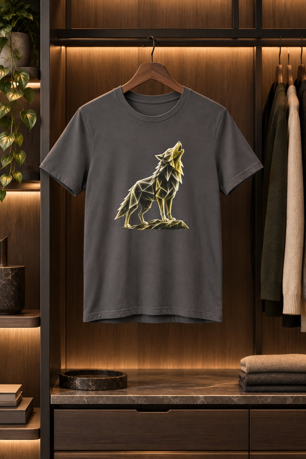 Origami Wolf T-Shirt. Belonging Instinct Tee