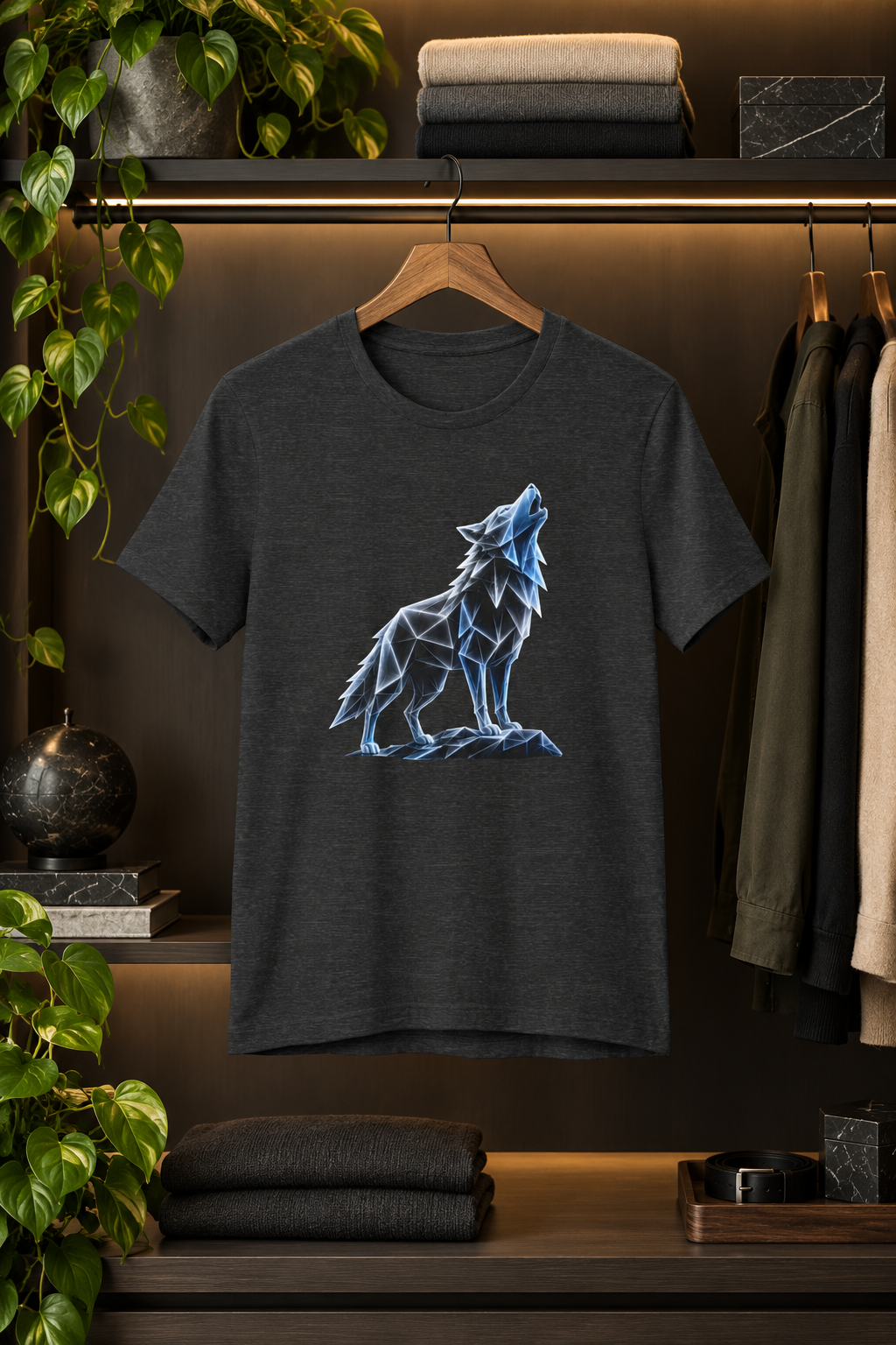 Origami Wolf T-Shirt. Belonging Instinct Tee