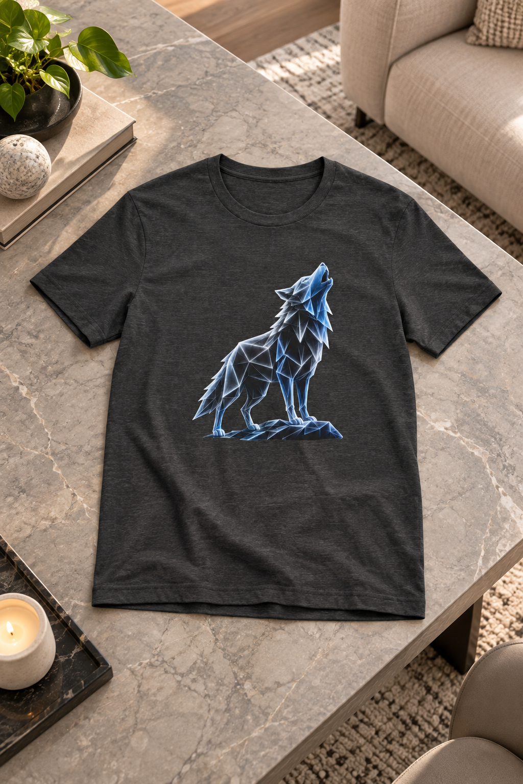 Origami Wolf T-Shirt. Belonging Instinct Tee